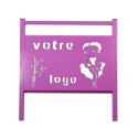 Barrière personnalisée avec votre logo (A partir de 199 € HT / ml)