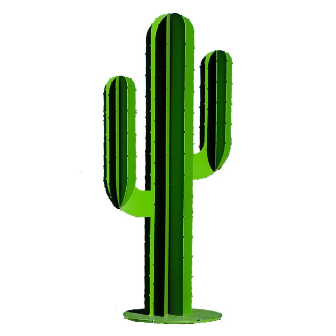 Cactus métal 3D haut. 1.50m